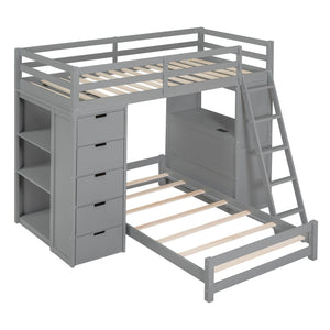 Bunk Bed With LED Light And USB Ports