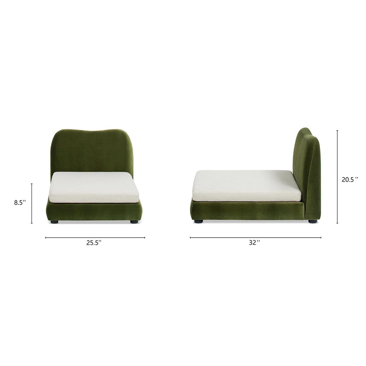 Roman Upholstered Modern Pet Bed