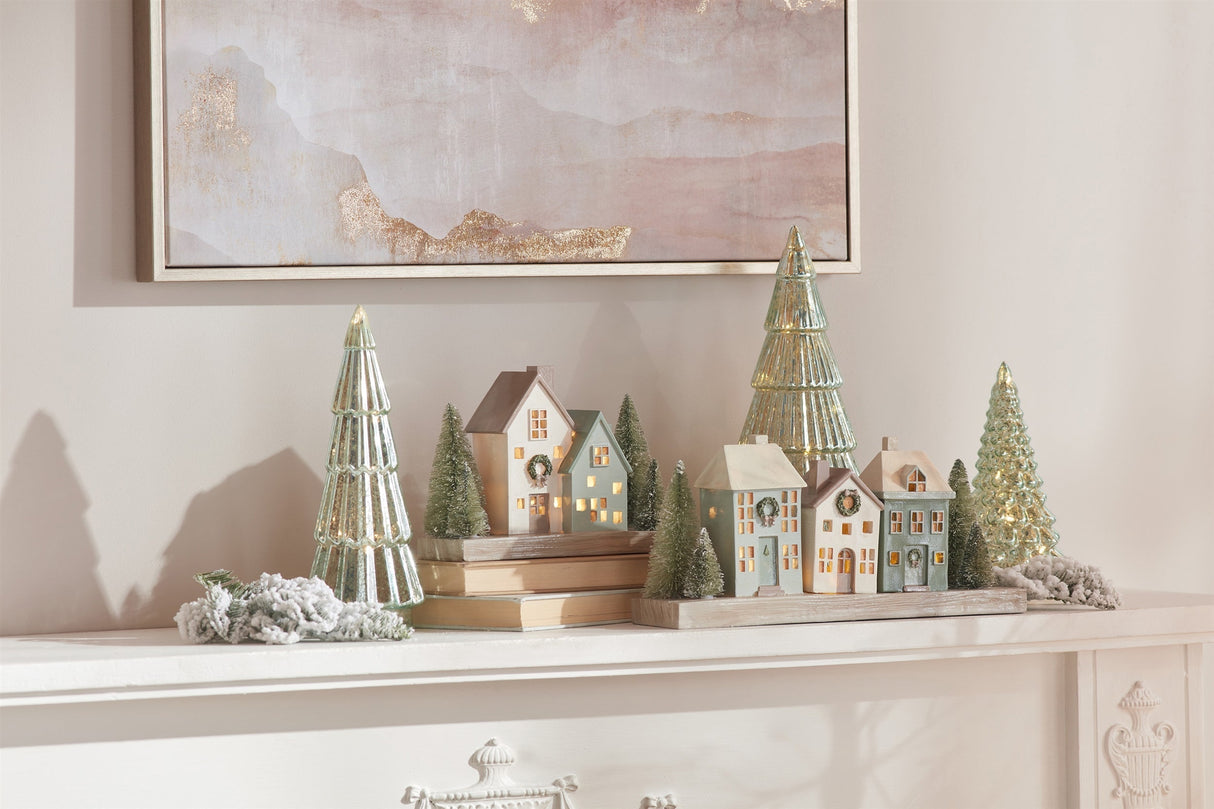 LED Winter Village 8"L