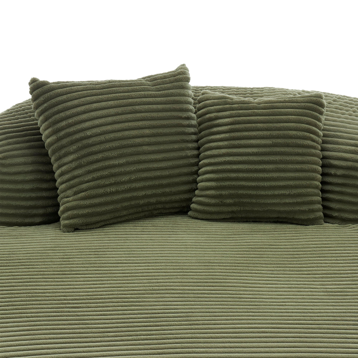 Modern Chaise Lounge Sofa Boneless Couch With Supportive Pillows