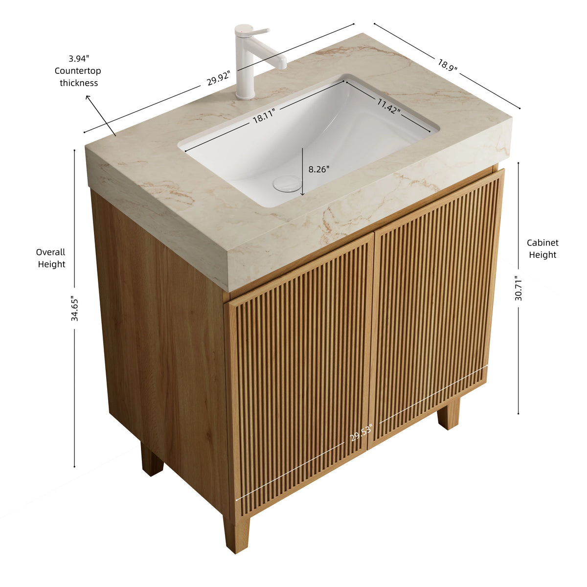 LULA 30" Bathroom Vanity & Sink