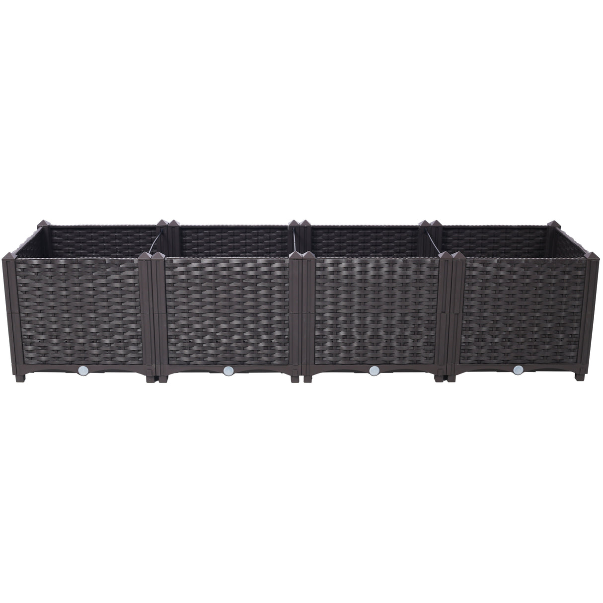 Deep Raised Garden Bed Plastic Planter Boxes