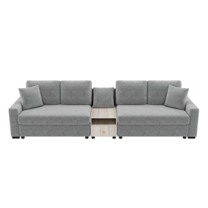 Modular Sofa Couch With Storage Armrest And Center Console