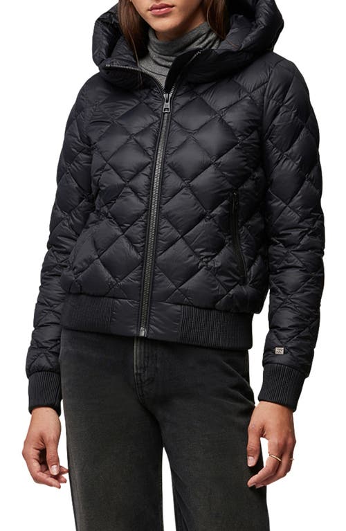 Soia & Kyo Senna 700 Fill Power Hooded Down Coat in Black , Size Large