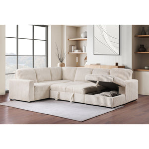 Thurston - Storage Sectional Sofa With Pop Up Bed