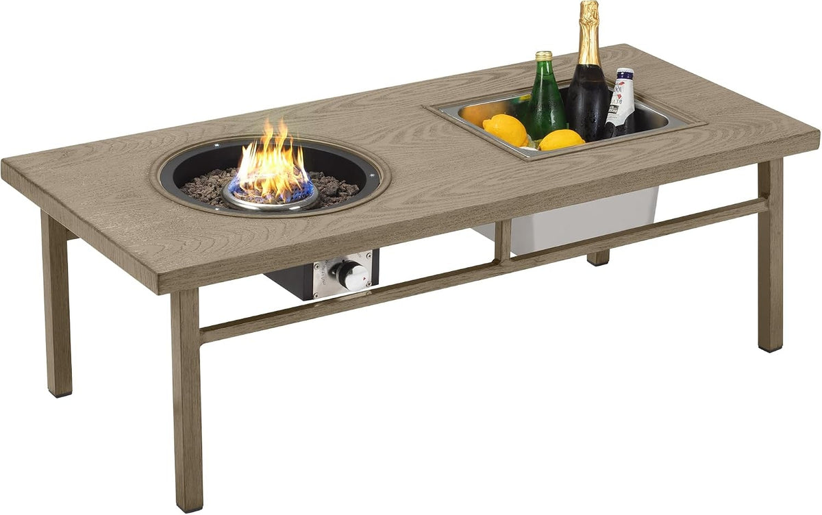 Aluminum Propane Fire Pit Table