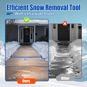 30" Wide Metal Snow Pusher
