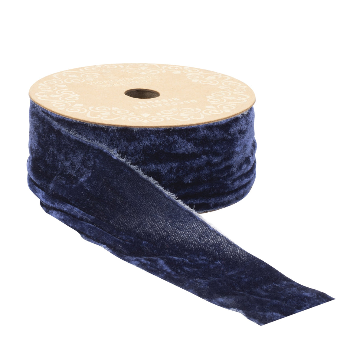 Raw edge velvet ribbon 2" x 10 yds.