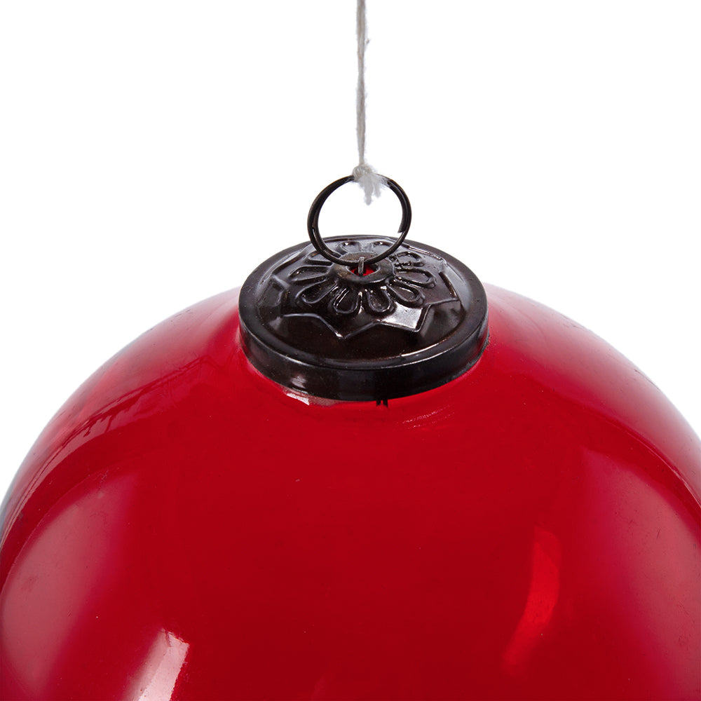 6" Mercury Antiqued Glass Ornament