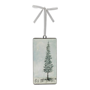 Tis the Season Pine Tree Ornament (Set of 12)