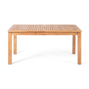 Outdoor Expandable Dining Table With Square Legs