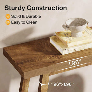 Extra Long Console Table With 2 Tier Open Storage