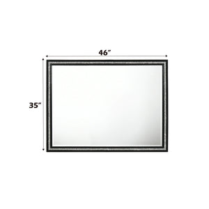 Haiden - Weathered Mirror - Black - Best Buy Furniture