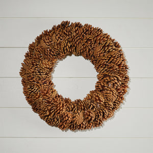 Natural Pinecone Wreath 18"D