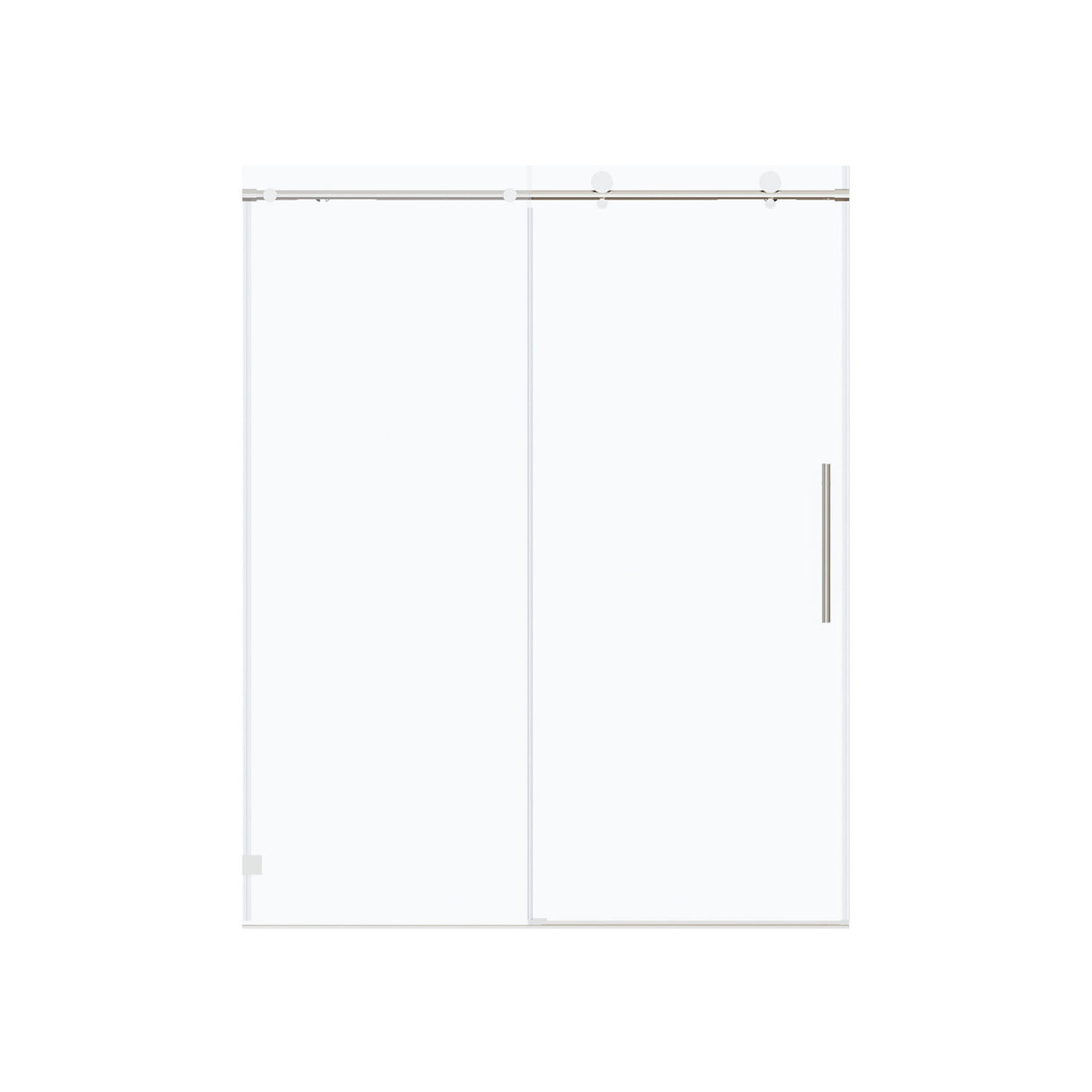 Frameless, Single Sliding Soft Close Shower Doors, 5/16" Sgcc Tempered Glass
