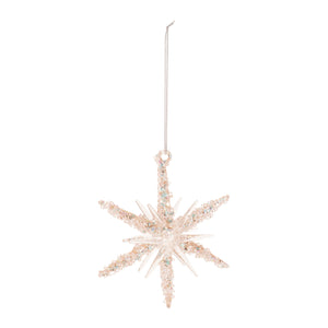 Beaded Glass Star Ornament (Set of 6)