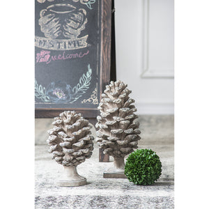 D7x10.5" Table Decor, Pinecone