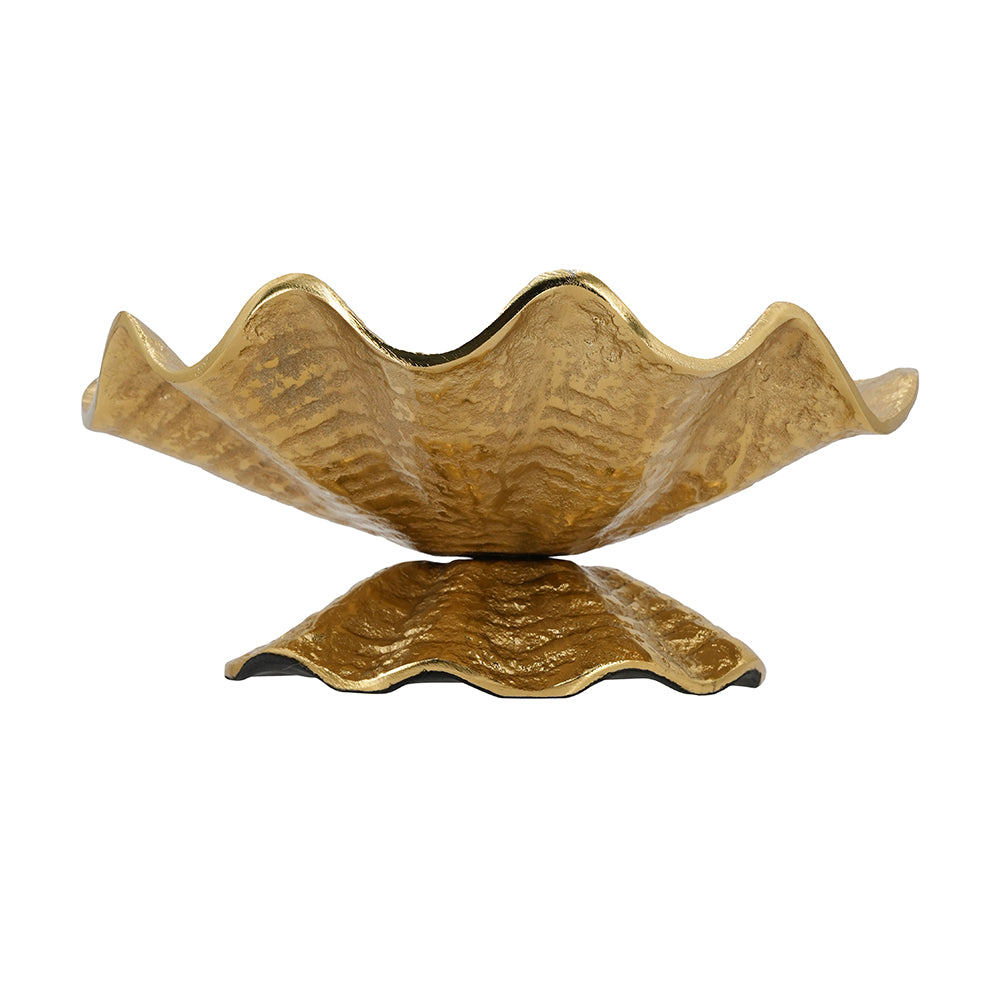 12x8x5.2" Aluminum Footed Bowl
