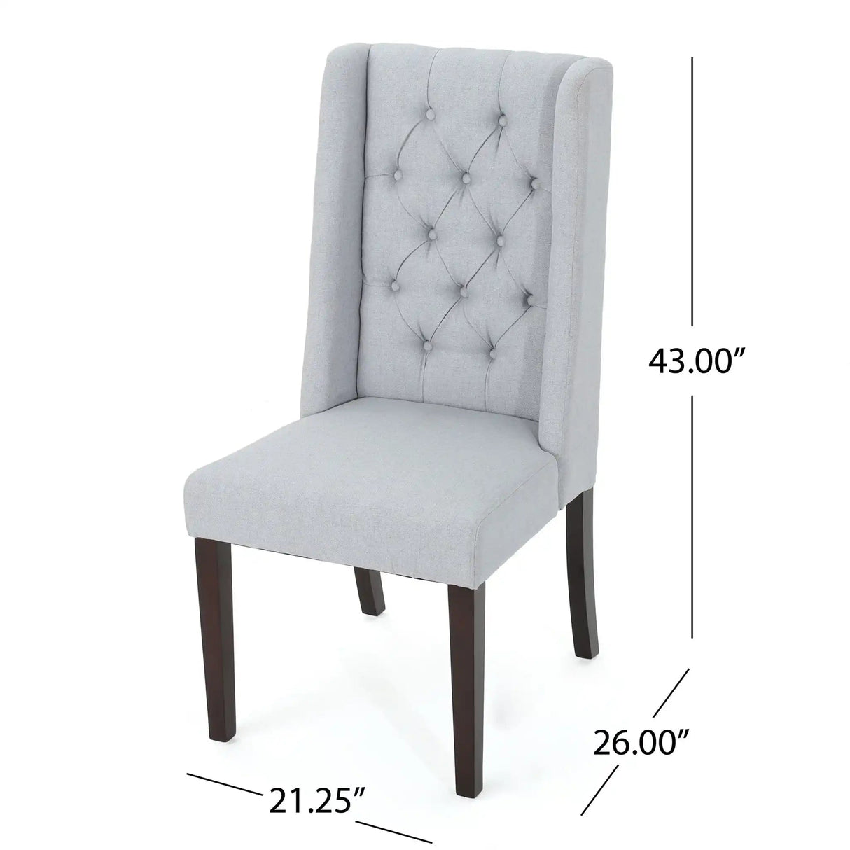 Sophisticated Tufted Dining Chair With High Back Design - Best Buy Furniture