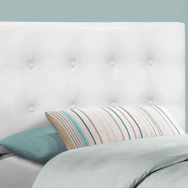 Twin Size, Bed Headboard Only, Upholstered, Transitional - White - Best Buy Furniture