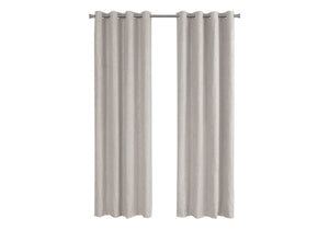2 Pieces Set, Curtain Panel, Room Darkening, Grommet, Contemporary & Modern - Best Buy Furniture