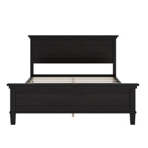 Mid-Century Modern Wood Platform Bed