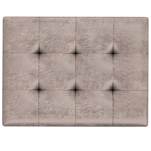 Shay - Large Square Coffee Table Storage Ottoman Mid-Century Style