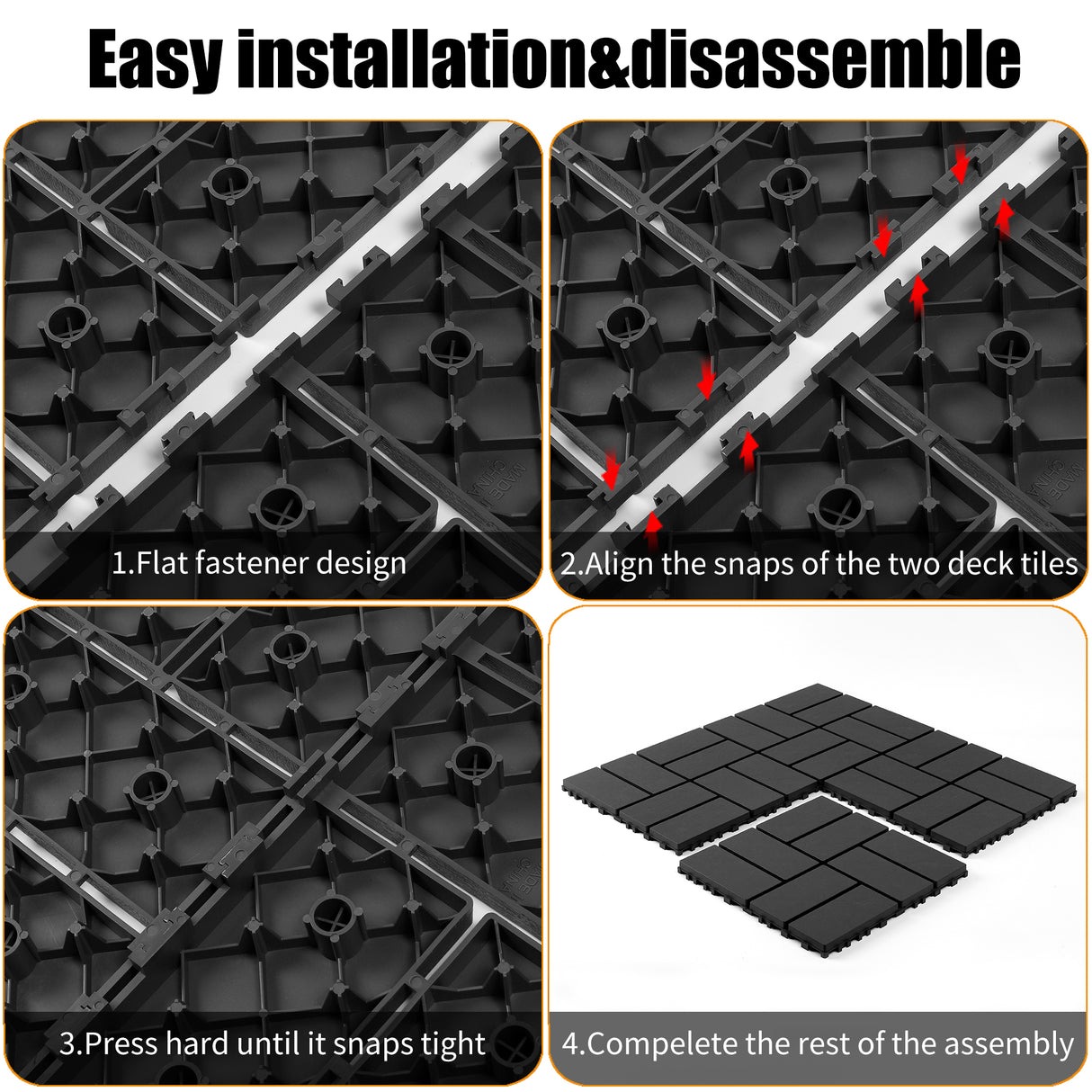Plastic Interlocking Decking Tiles - Perfect for Any Outdoor Space