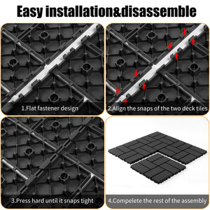 Plastic Interlocking Decking Tiles - Perfect for Any Outdoor Space