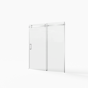 Frameless Sliding Shower Door - 56-60"W x 72"H