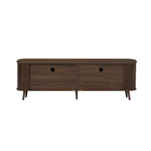 70" TV Stand, Media Center With Ample Storage - Dark Brown