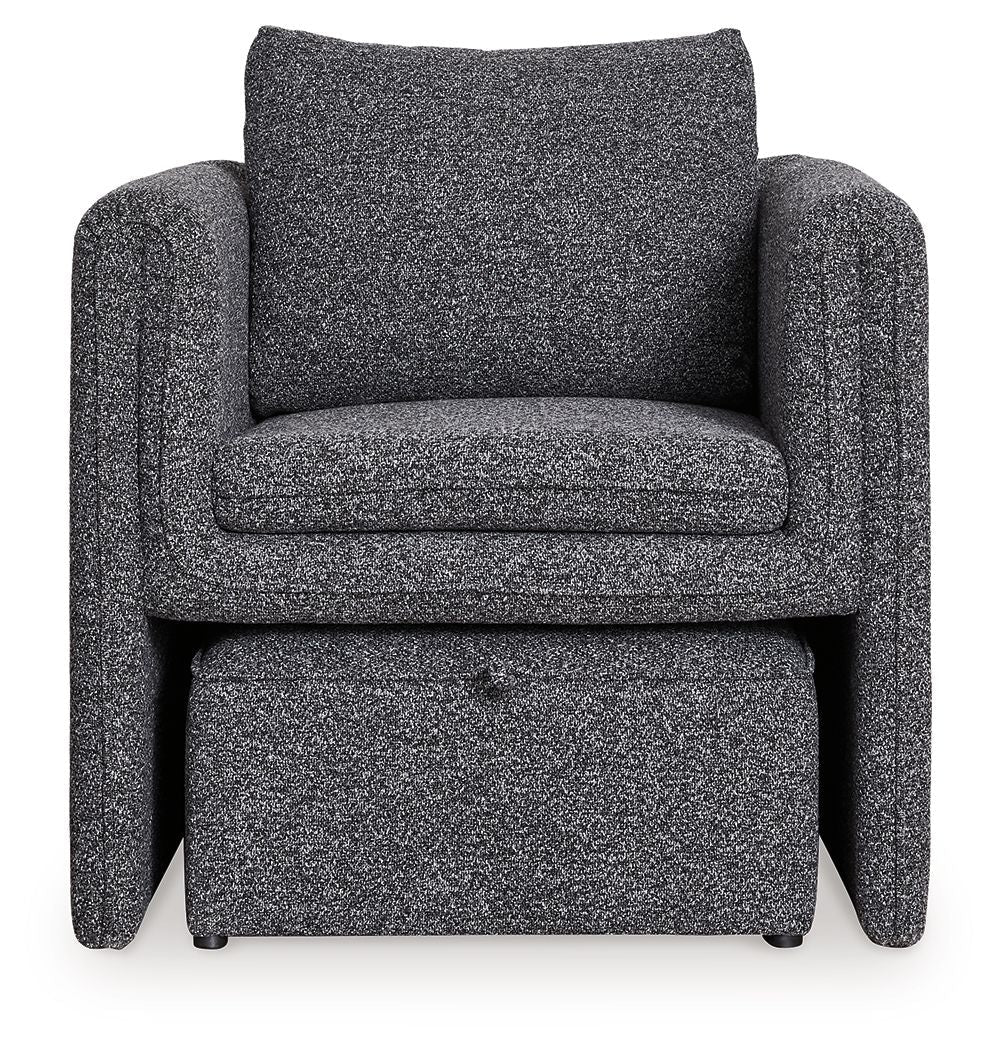 Vreni - Accent Chair - Charcoal / Black - Best Buy Furniture