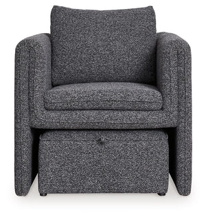 Vreni - Accent Chair - Charcoal / Black - Best Buy Furniture
