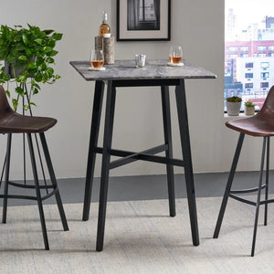 Modern Bar Height Dining Table, Rubberwood Legs And Laminate Table Top - Best Buy Furniture
