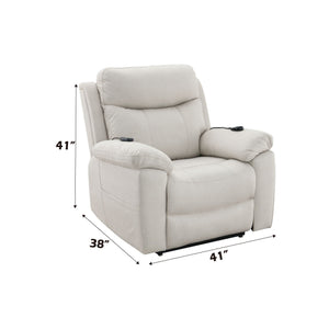 Chriki Power Motion Recliner & Lift Heating Massage Chair - Beige
