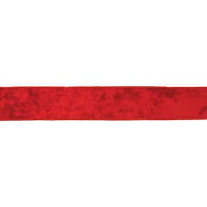 Red wired ribbon 2.5" x 10 yds.