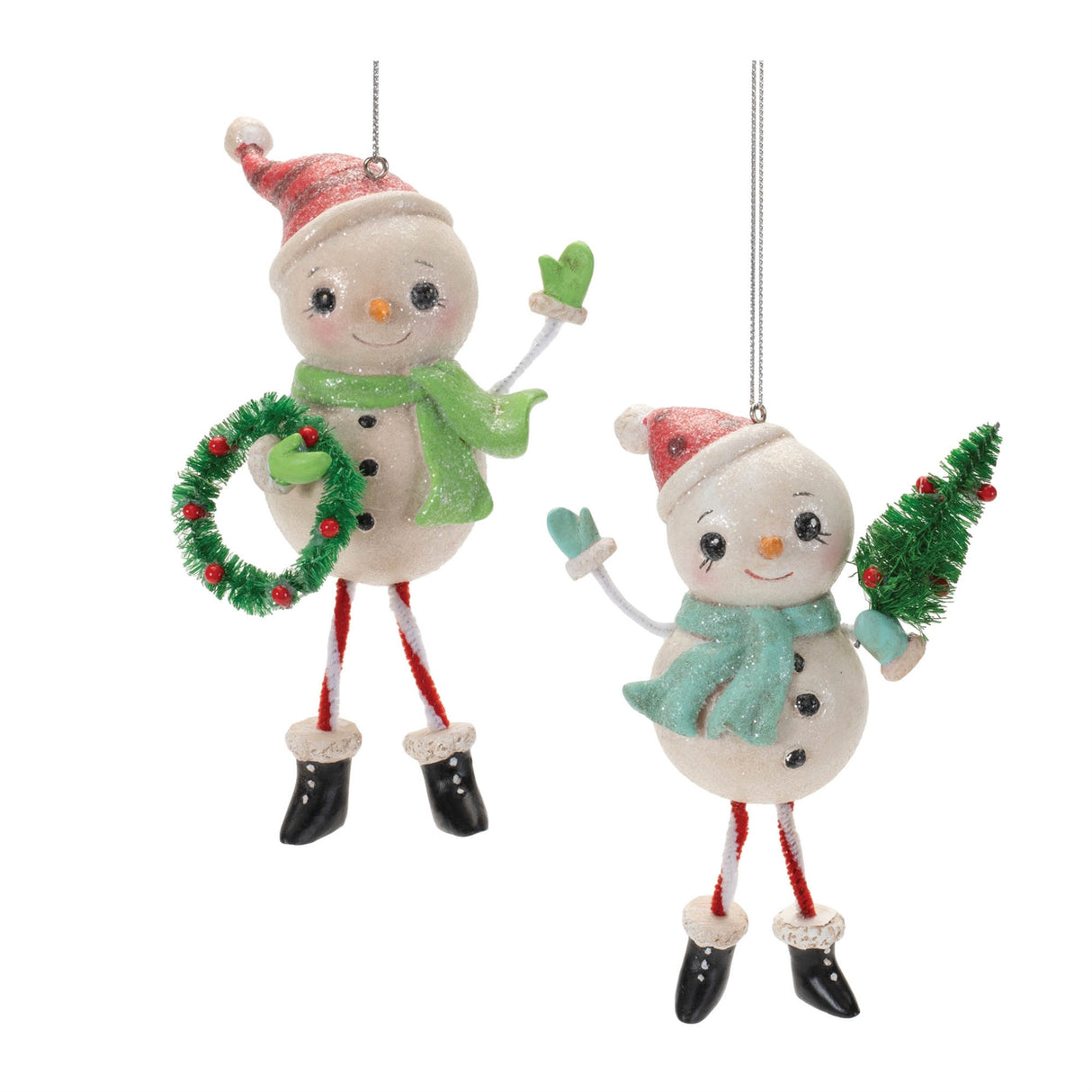 Nostalgic-Snowman-Ornament-(Set-of-12)-Christmas-Ornaments