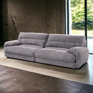 Cadenza - Corduroy Loveseat - Gray - Best Buy Furniture