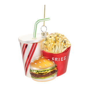 Glass-Burger-and-Fries-Meal-Ornament-(Set-of-4)-Christmas-Ornaments