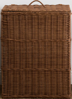 Joseph Rectangular Woven Resin Wicker Laundry Hamper