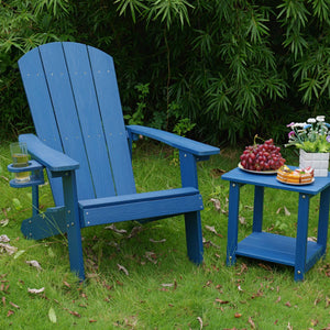 Outdoor Lounge Chair With Cup Holder For Patio Relaxation