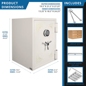 Keypad Fireproof Protection Jewelry Safe