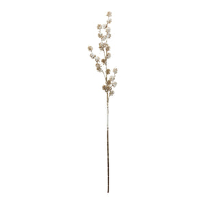 Snowy Glittered Pinecone Spray (Set of 6)