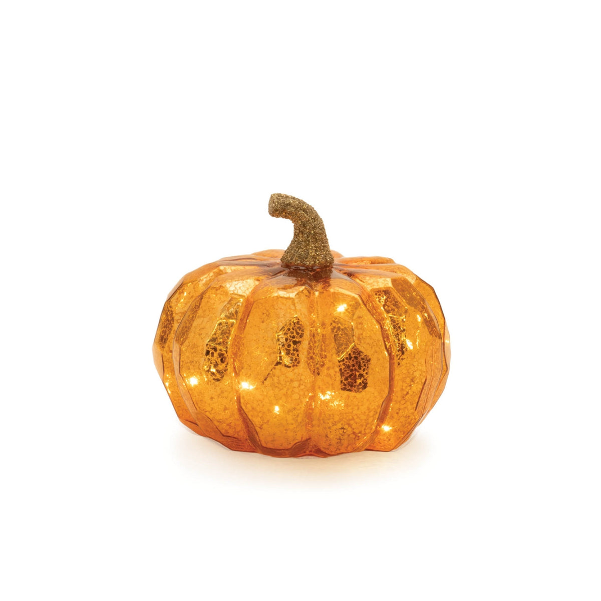 LED Mercury Glass Pumpkin Decor (Set of 3)