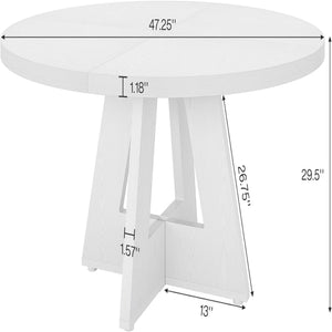 Round Dining Cross Base Kitchen Table