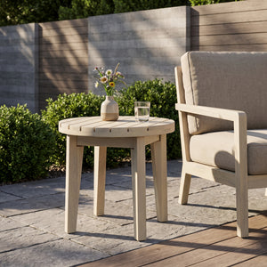 Outdoor 16" Square Acacia Wood Side Table
