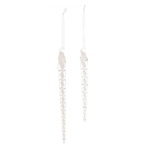 Swirled Glass Icicle Ornament (Set of 12)