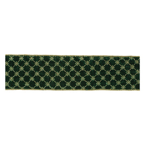 Ornate-Diamond-Pattern-Wired-Ribbon-(Set-of-2)-Ribbons-&-Trim