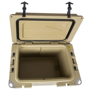 50 Quart Khaki Cooler, Ultra-Light Insulated Ice Chest