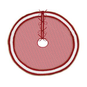 Peppermint Striped Tree Skirt 48"D